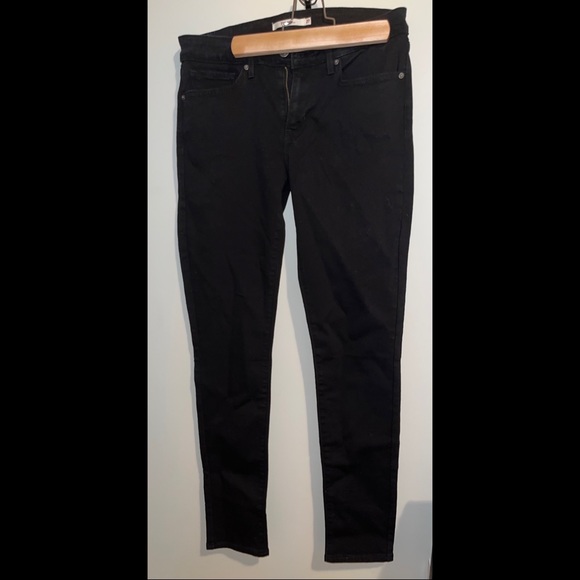 LEVI'S Womens 711 Skinny Jeans - Size 27 - Soft Black - Picture 4 of 5